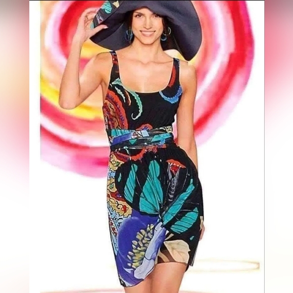 Desigual Dresses & Skirts - Desigual by Christian LaCroix Mesh Butterfly Dress, VGUC, Size S